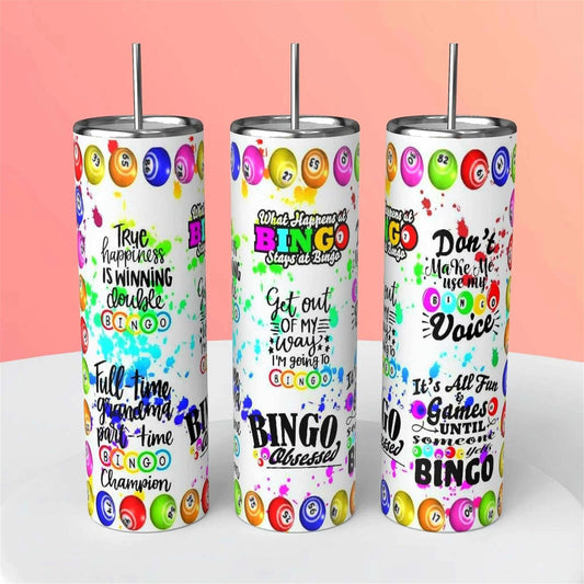 Bingo Tumblers - Elevate Your Bingo Fun Nights with These Stylish and Efficient Bingo Tumblers - Handmade with love