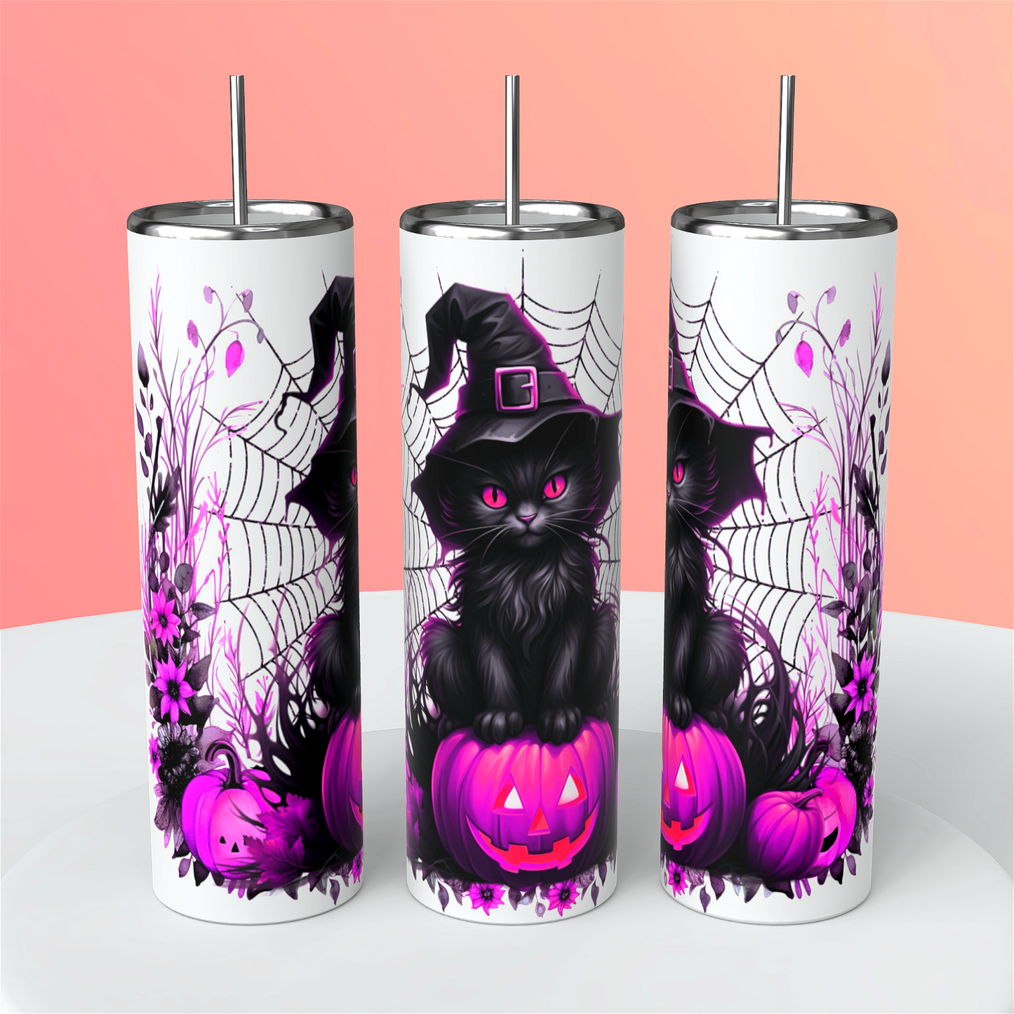 Cat tumbler - Handmade with love