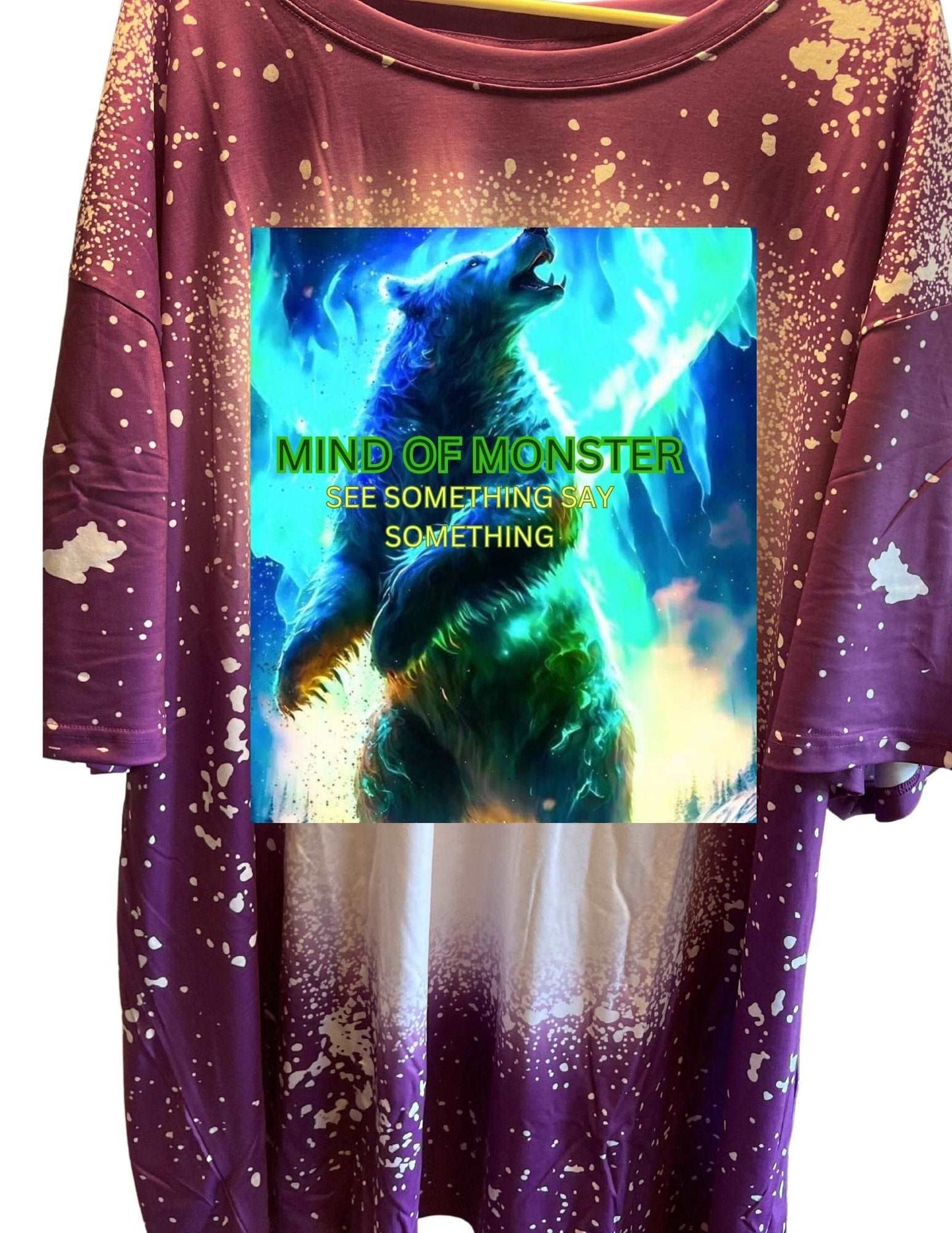 Mind of Monster (Bear) T-Shirt: Unleash Your Inner Beast with this Fierce and Stylish Tee - Handmade with love