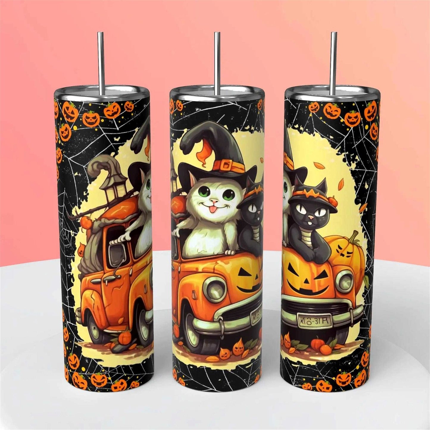 Playful Paws: Cat Tumbler - Handmade with love