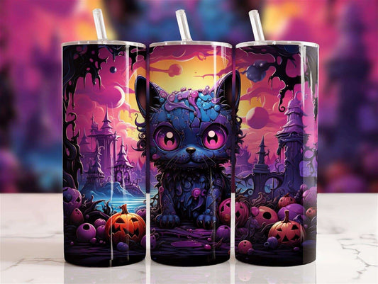 Playful Paws: Cat Tumbler - Handmade with love