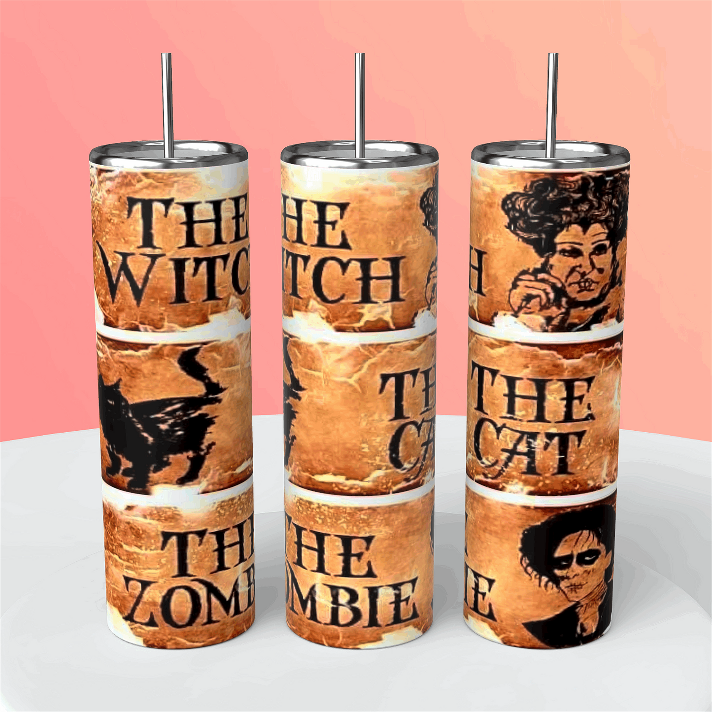 Spooky Sips: Halloween Tumblers - Festive Drinkware for Trick or Treaters - Handmade with love