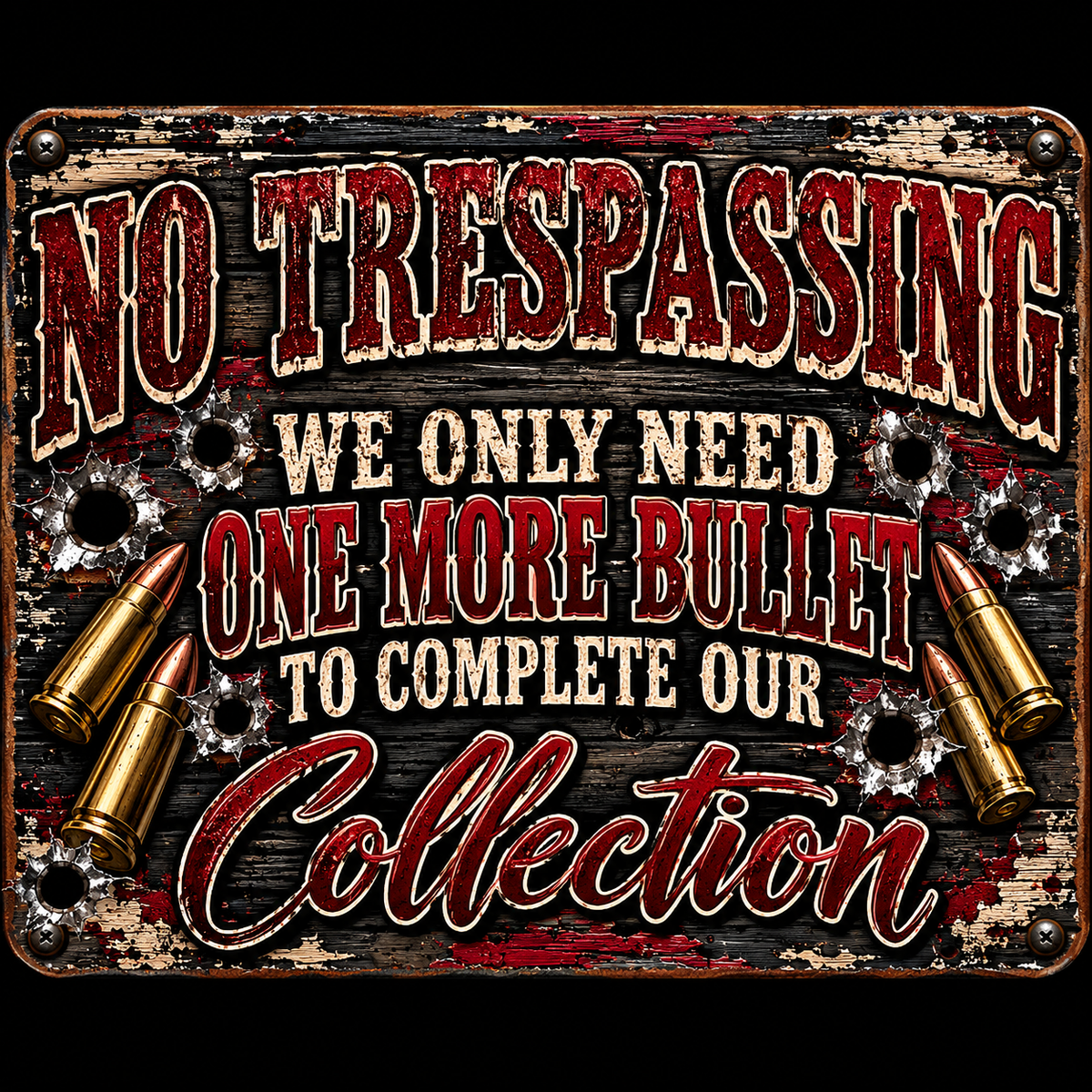 No trespassing signs