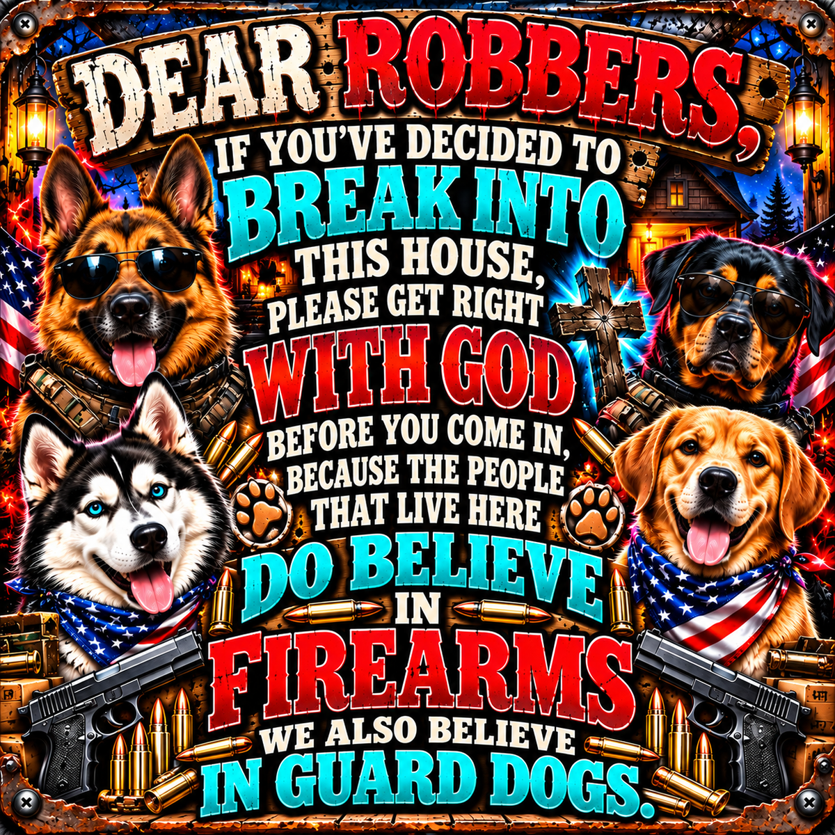 No trespassing signs
