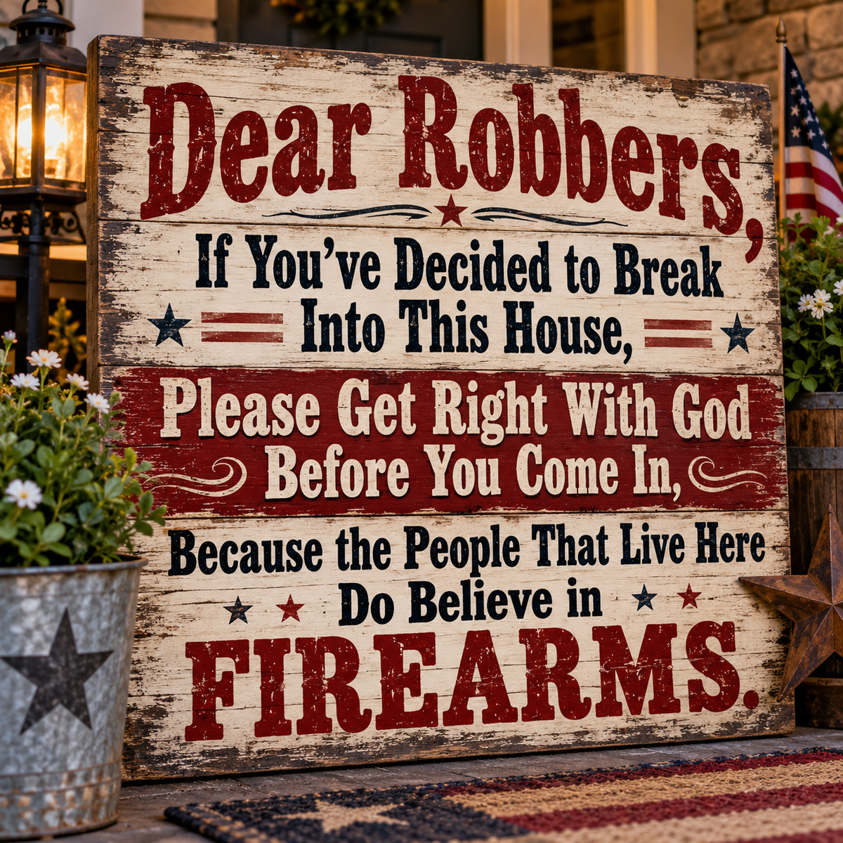 No trespassing signs