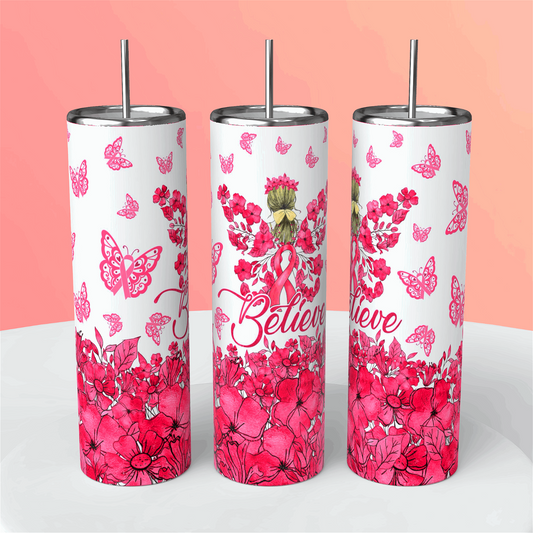 Pink breast cancer(20oz) - Handmade with love
