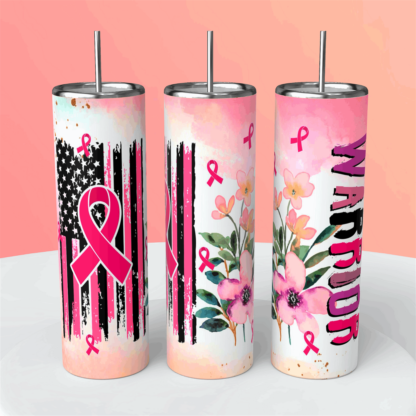Pink breast cancer(20oz) - Handmade with love