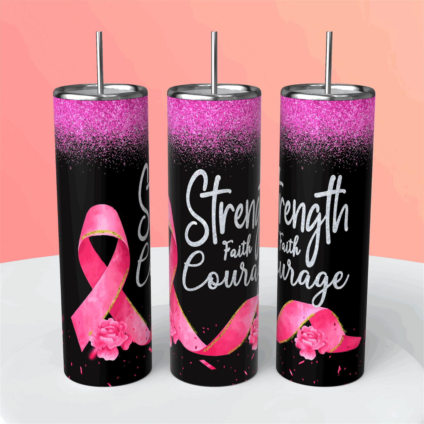 Pink breast cancer(20oz) - Handmade with love