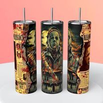 Spooky Delight: Halloween Tumbler for Horror Fans - Pennywise Inspired Design - Multiple Sizes Available (12oz-30oz) - Handmade with love