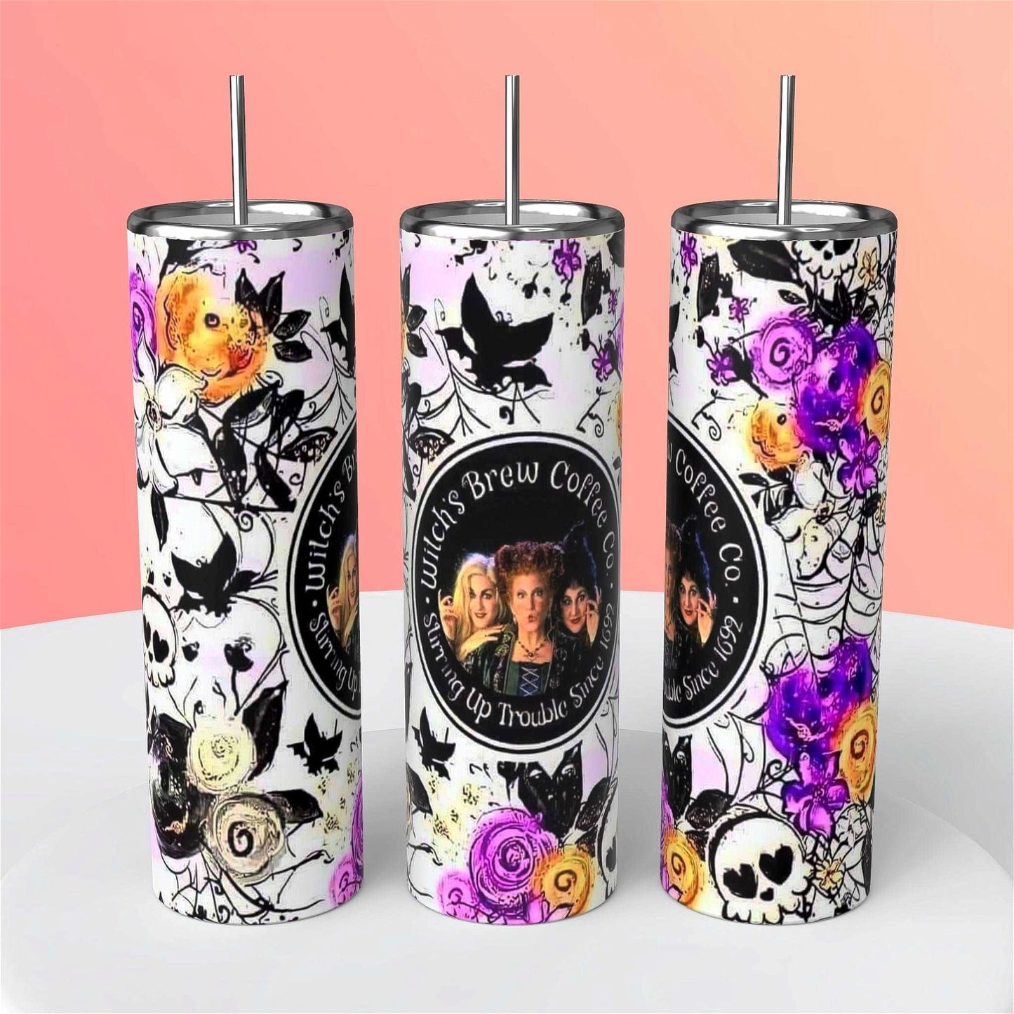 Spooky Sips: Halloween Tumblers - Festive Drinkware for Trick or Treaters - Handmade with love