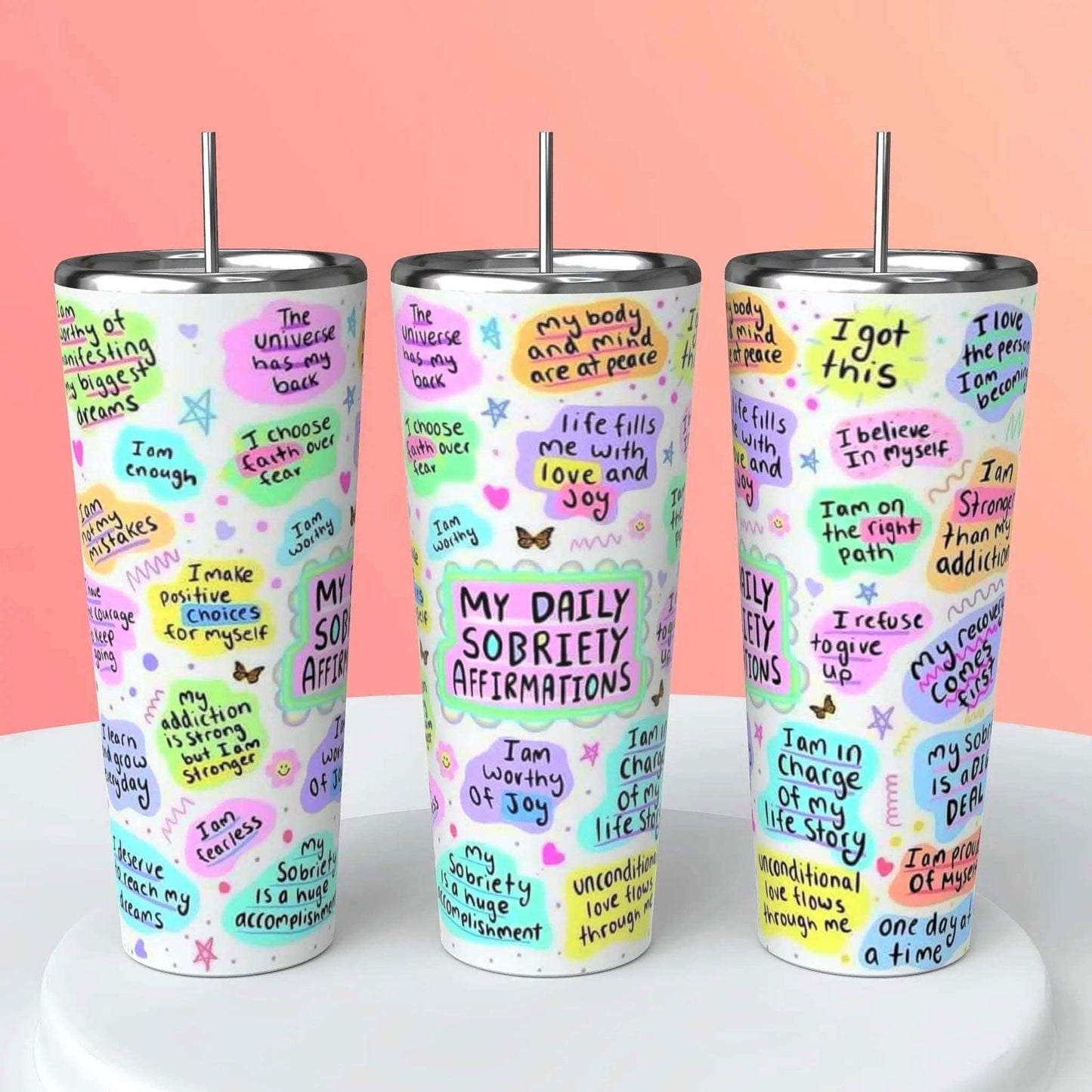 Transform Your Daily Routine with Affirmation Cups - Boost Self Care and Positivity - Handmade with love