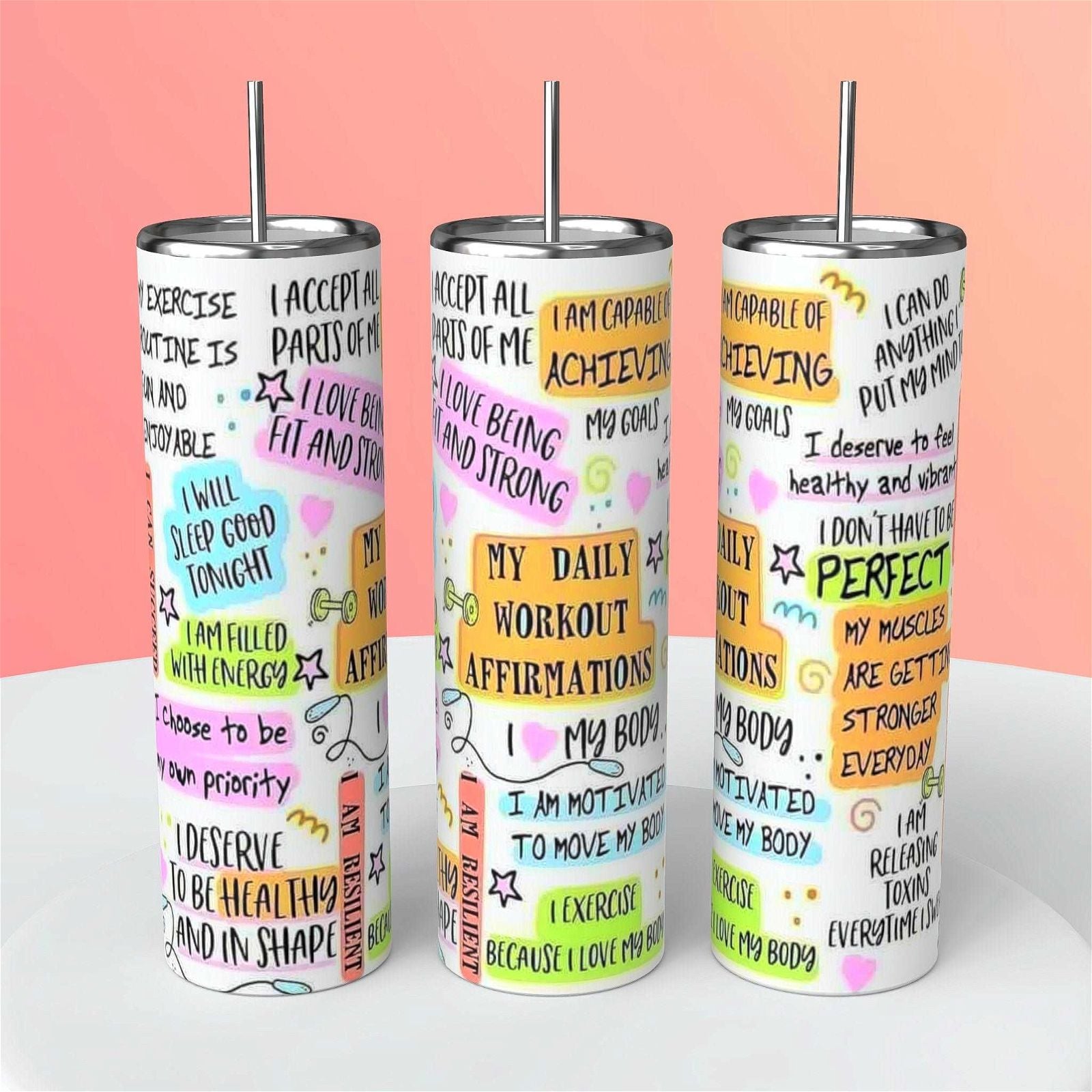 Transform Your Daily Routine with Affirmation Cups - Boost Self Care and Positivity - Handmade with love